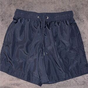 Navy Blue Drawstring Shorts